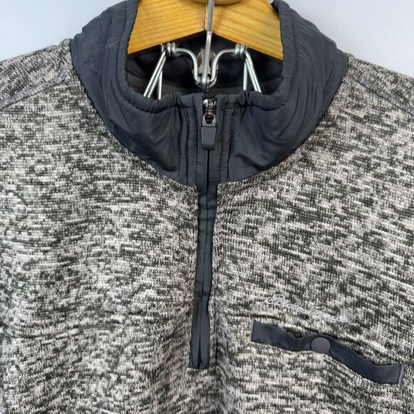 Eddie Bauer Men's 1/4 Quarter Zip Radiator Fleece Pullover Sweater Size 2XL Gray - Picture 3 of 10